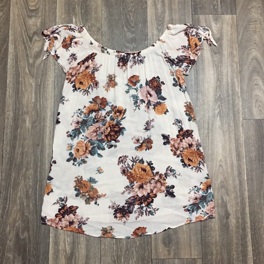 Floral off the shoulder dress